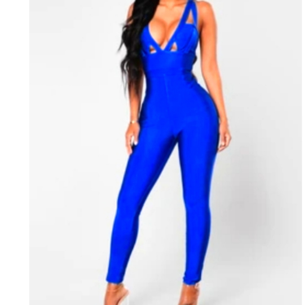 Royal blue jumpsuit